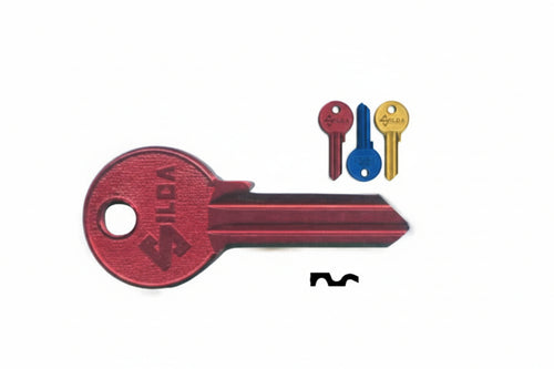Chiavi Per Cilindri Corbin 5 Spine Grandi Cb5U- - Cb5U Dx Ultralite Rosse - 10 Pezzi Silca