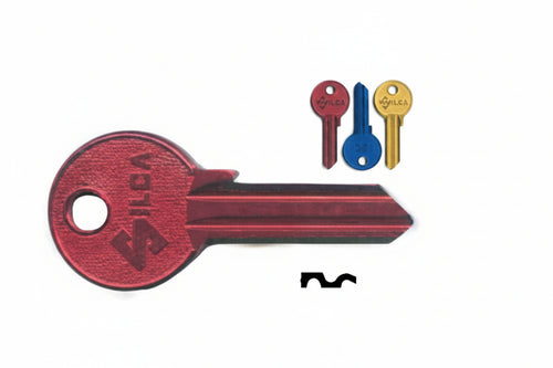 Chiavi Per Cilindri Corbin 5 Spine Grandi Cb5U- - Cb5U Dx Ultralite Gialle - 10 Pezzi Silca