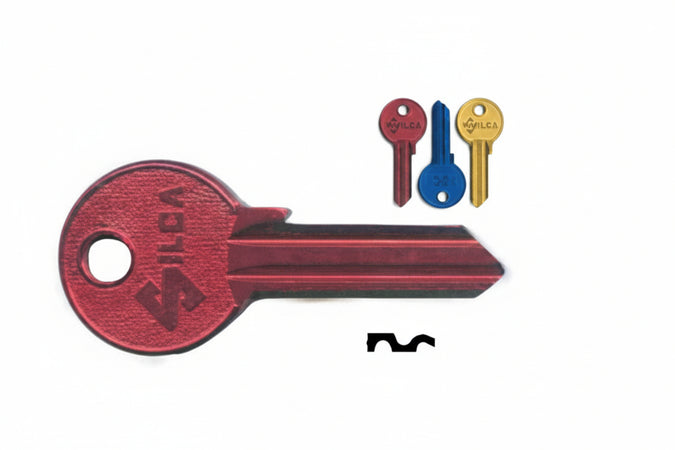 Chiavi Per Cilindri Corbin 5 Spine Grandi Cb5U- - Cb5U Dx Ultralite Gialle - 10 Pezzi Silca