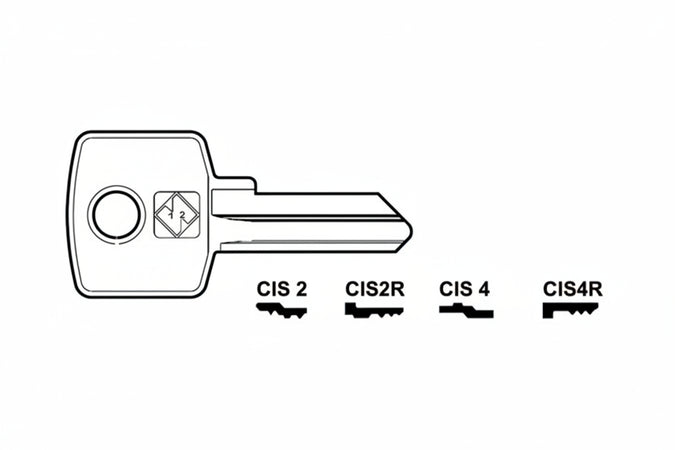 Chiavi Per Cilindri Cas-Cisma 4 Spine Piccole- - Cis2 Dx - 20 Pezzi Silca