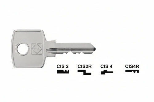 Chiavi Per Cilindri Cas-Cisma 4 Spine Piccole- - Cis2R Sx - 10 Pezzi Silca