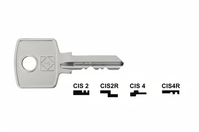 Chiavi Per Cilindri Cas-Cisma 4 Spine Piccole- - Cis2R Sx - 10 Pezzi Silca