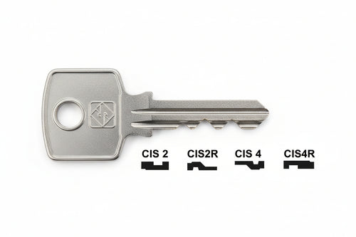 Chiavi Per Cilindri Cas-Cisma 4 Spine Piccole- - Cis4 Dx - 10 Pezzi Silca