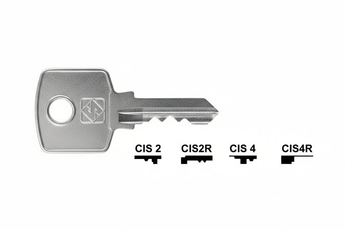 Chiavi Per Cilindri Cas-Cisma 4 Spine Piccole- - Cis4R Sx - 10 Pezzi Silca
