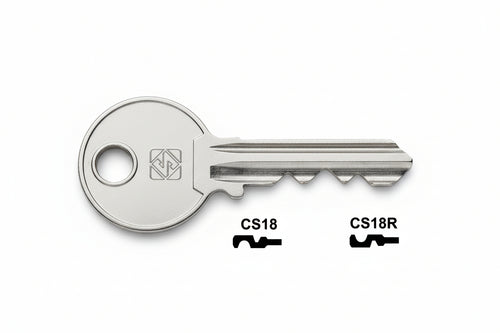 Chiavi Per Cilindri Cisa 5 Spine Grandi- - Cs18 Dx - 10 Pezzi Silca