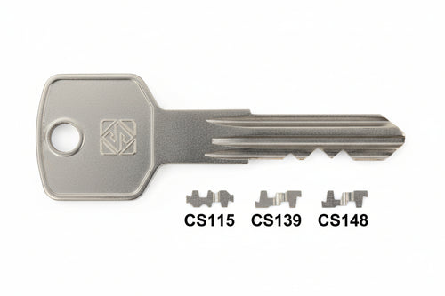 Chiavi Punzonate Per Cilindri Cisa 6+7 Spine- - Cs141 - 5 Pezzi Silca