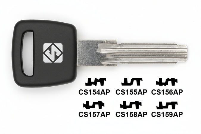 Chiavi Per Cilindri Cisa 6+7 Spine Profilo Piatto- - Cs154Ap - 5 Pezzi Silca