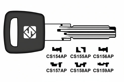 Chiavi Per Cilindri Cisa 6+7 Spine Profilo Piatto- - Cs157Ap - 5 Pezzi Silca