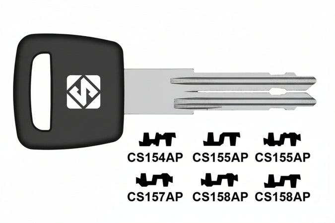 Chiavi Per Cilindri Cisa 6+7 Spine Profilo Piatto- - Cs158Ap - 5 Pezzi Silca