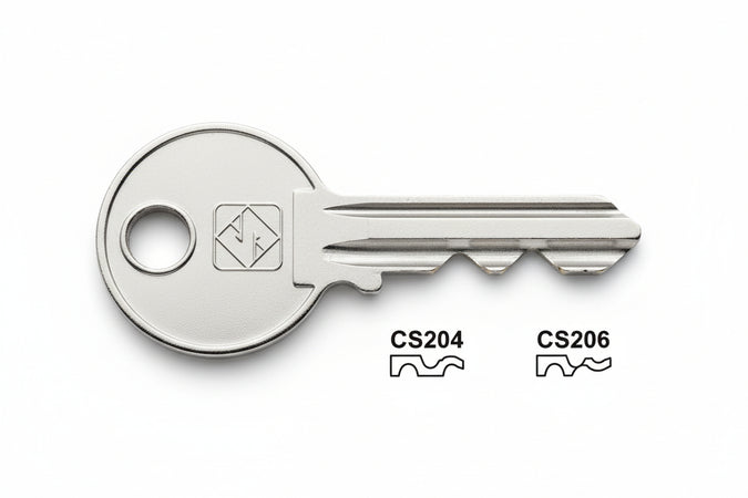 Chiavi Per Cilindri Cisa 4 Spine Grandi- - Cs205 Sx - 20 Pezzi Silca