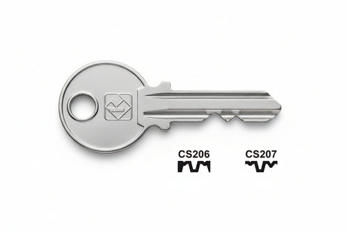 Chiavi Per Cilindri Cisa 5 Spine Grandi- - Cs207 Sx - 20 Pezzi Silca