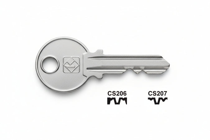 Chiavi Per Cilindri Cisa 5 Spine Grandi- - Cs207 Sx - 20 Pezzi Silca
