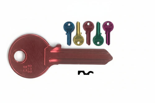 Chiavi Per Cilindri Cisa 5 Spine Grandi Cs206U- - Cs206U Ultralite 5 Colori Assortiti - 10 Pezzi Silca