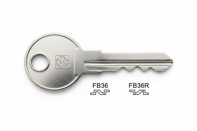 Chiavi Per Cilindri Fab 5 Spine Piccole- - Fb36R Sx - 10 Pezzi Silca