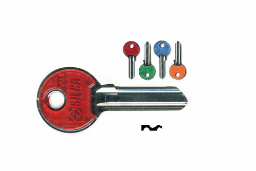 Chiavi Per Cilindri Iseo 5 Spine Piccole Ie3Sl- - Ie3Sl Dx Slim Fluo Colori Assortiti - 10 Pezzi Silca