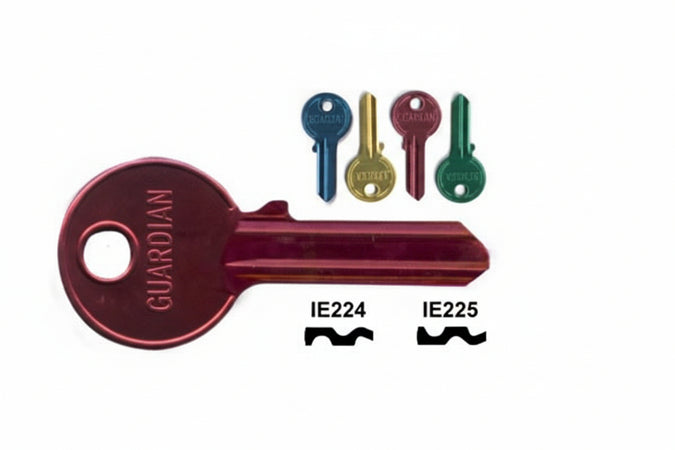 Chiavi Per Cilindri Iseo 4 Spine Grandi- - Ie225U Sx Ultralite Blu - 10 Pezzi Silca