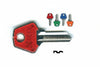 Chiavi Per Cilindri Meroni 4 Spine Piccole Mer1Sl- - Mer1Sl Dx Slim Fluo Colori Assotiti - 10 Pezzi Silca