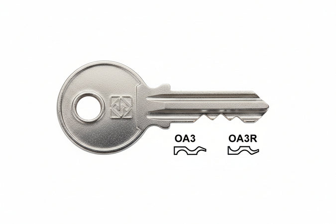 Chiavi Per Cilindri Oma 4 Spine Grandi- - Oa3 Dx - 5 Pezzi Silca