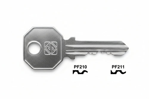 Chiavi Per Cilindri Prefer 5 Spine Grandi- - Pf211 Sx - 10 Pezzi Silca