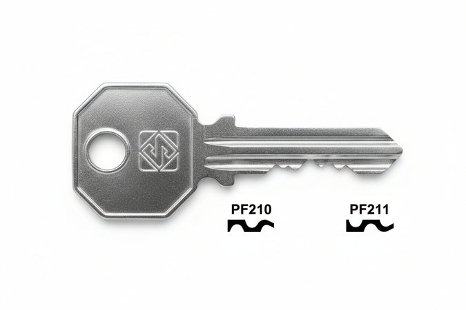 Chiavi Per Cilindri Prefer 5 Spine Grandi- - Pf211 Sx - 10 Pezzi Silca