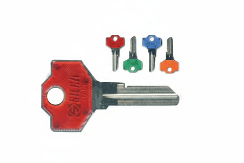 Chiavi Per Cilindri Simeca 5 Spine Piccole Sm1Sl- - Sm1Sl Slim Fluo Colori Assortiti - 10 Pezzi Silca