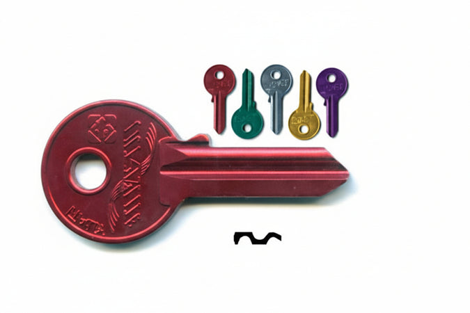 Chiavi Per Cilindri Universal 4 Spine Grandi Ul052U- - Ul052U Dx Ultralite 5 Colori Assortiti - 10 Pezzi Silca