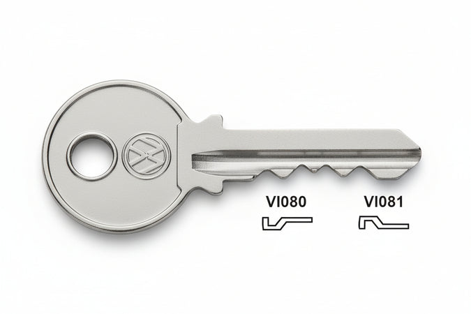 Chiavi Per Cilindri Viro 5 Spine Grandi- - Vi080 Dx - 100 Pezzi Silca