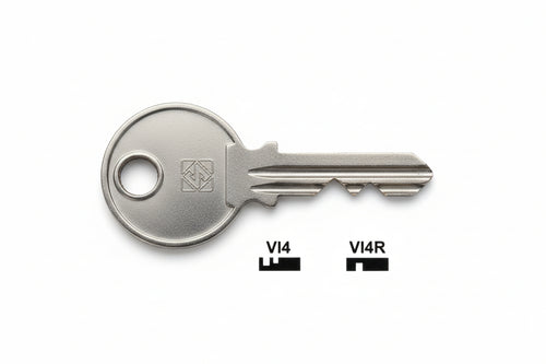 Chiavi Per Cilindri Viro 4 Spine Piccole- - Vi4 Dx - 10 Pezzi Silca