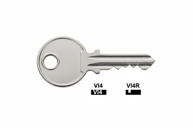 Chiavi Per Cilindri Viro 4 Spine Piccole- - Vi4R Sx - 10 Pezzi Silca