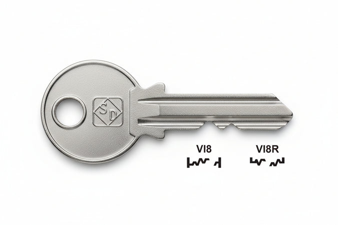 Chiavi Per Cilindri Viro 5 Spine Grandi- - Vi8 Dx - 10 Pezzi Silca