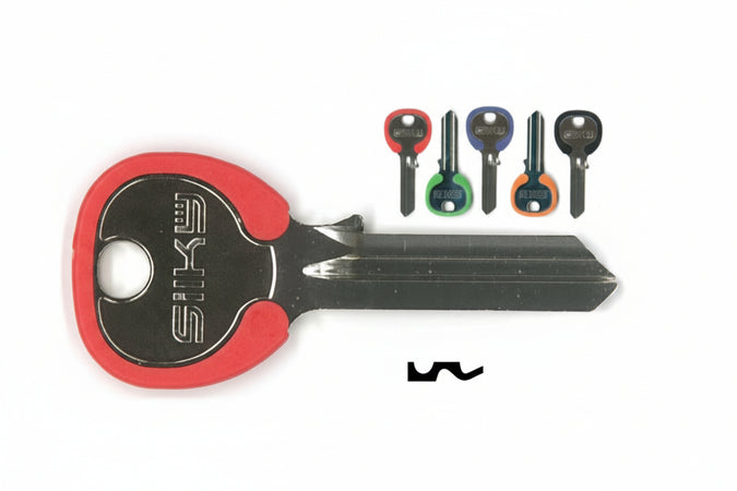 Chiavi Per Cilindri Wally 5 Spine Grandi Wa1Rdz- - Wa1Rdz Sx Silky 5 Colori Assortiti - 100 Pezzi Silca