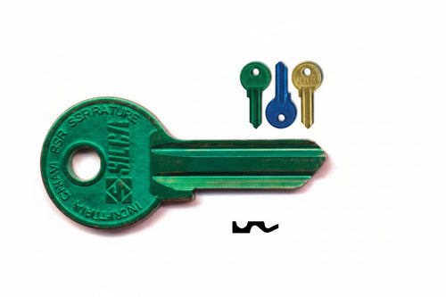 Chiavi Per Cilindri Wally 4 Spine Grandi Wa2Ru- - Wa2Ru Sx Ultralite Verdi - 10 Pezzi Silca