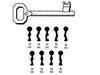 Chiavi Patent Per Serrature A Bussola Corni 34 Cc Silca
