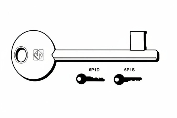 Chiavi Patent Passepartout Bonaiti, Etna, Mave, Mp, Oasa, Perino- - 6P1S Sx (Ex 5010) - 5 Pezzi Silca