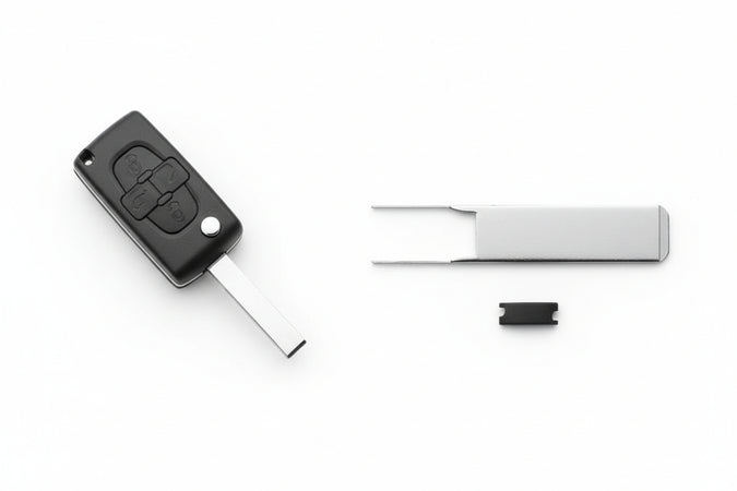 Cover Chiavi Per Auto Citroen Lancia Peugeot Hu83Crs7 Hu83Crs7 4 Bottoni Silca