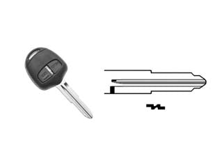 Cover Chiavi Per Auto Mitsubishi Mit8Rs2 Mit8Rs2 2 Bottoni Silca