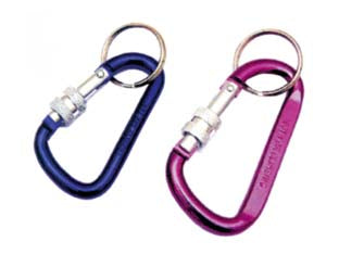 Moschettoni A Vite Portachiavi In Alluminio Con Anello- - Ø Mm.8X80 - 25 Pezzi