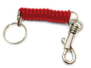 Moschettone Portachiavi Cromato Con Mollettone Estensibile - 12 Pezzi