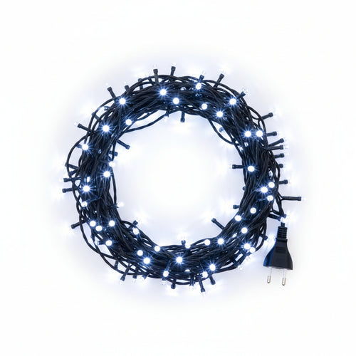 Luccioline Lineari Per Interno Luci Blu- - 20 Luci - Lamp.12V - Mt.2,60 - 1 Blister I Re Magi