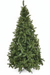 Albero Di Natale Pino Verde Cm.210H. Con 750 Rami, Base In Metallo