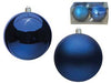 Sfere Lisce 1 Lucida + 1 Satinata Colore Blu Mm.80 Box Pz.2