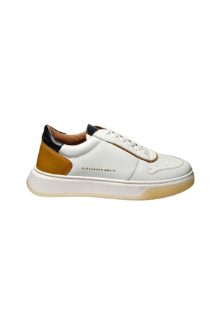 ALEXANDER SMITH Scarpe Uomo Alexander Smith Harrow Man-White Cognac da uomo