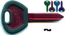 Chiavi Simplex Per Auto Citroen Peugeot Sx6U4- - Sx6U4 Ultralite Verdi - 5 Pezzi Silca
