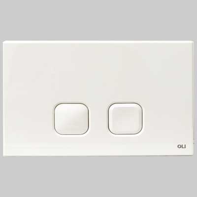 Placca Di Comando Plain Doppio Tasto Cromata Oliver International