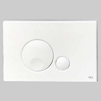 Placca Di Comando Globe Doppio Tasto Nera Oliver International