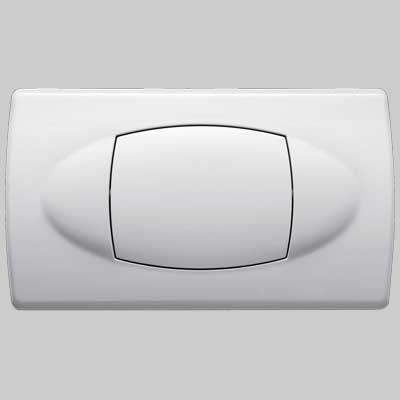 Placca Di Comando Biblo Mono Tasto Bianca Kariba