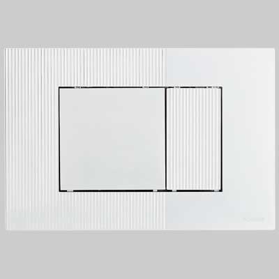 Placca Di Comando Metis Doppio Tasto Cromata Schwab