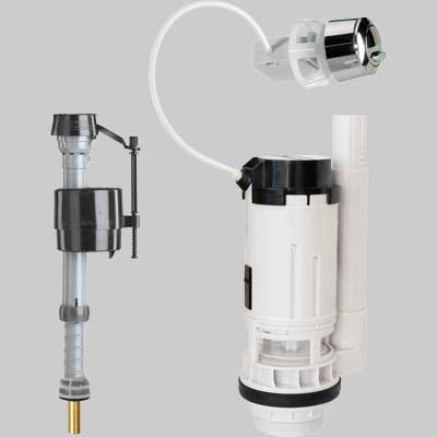 Kit Valvola Di Riempimento 400 + Valvola Di Scarico 550 3/8 Fluidmaster