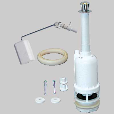 Meccanismo In Pvc Per Cassetta Monoblocco Attacco Laterale 3/8 Made In Italy