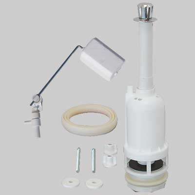 Meccanismo In Pvc Per Cassetta Monoblocco Attacco Sotto 3/8 Made In Italy